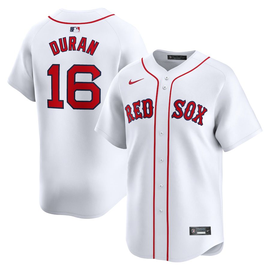 Men Boston Red Sox #16 Jarren Duran Nike White Home Limited Player MLB Jersey